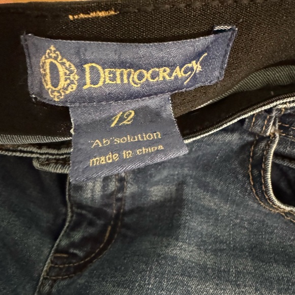 Democracy Ab Solution Skinny Ankle Blue Jeans Size 12 - Picture 4 of 8